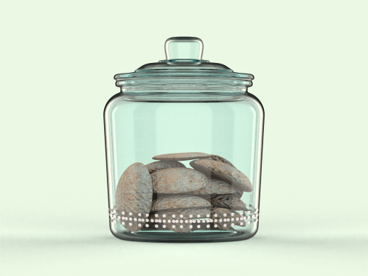 玻璃饼干罐-带盖的食品容器缩略图